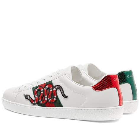 gucci ace sneakers snakes|Gucci snakeskin shoes.